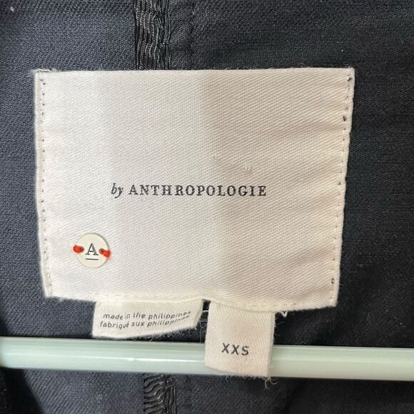 Anthropologie Black Velvet One Button Blazer Women’s XXS - Picture 8 of 8